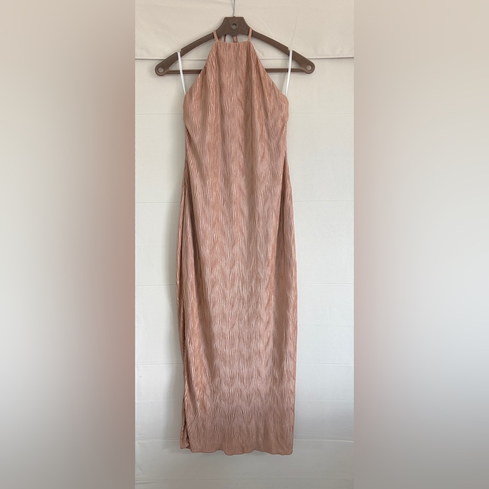House of Harlow 1960 Gold Textured Dress